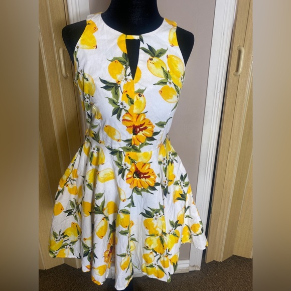 Quiz brand lemon 🍋 printed summer dress - Picture 4 of 5